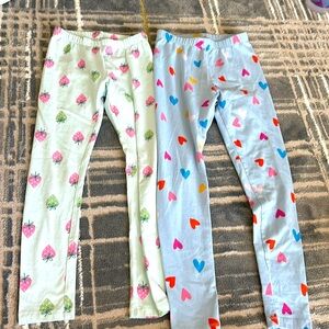 EUC Bundle of 2 little girl leggings
